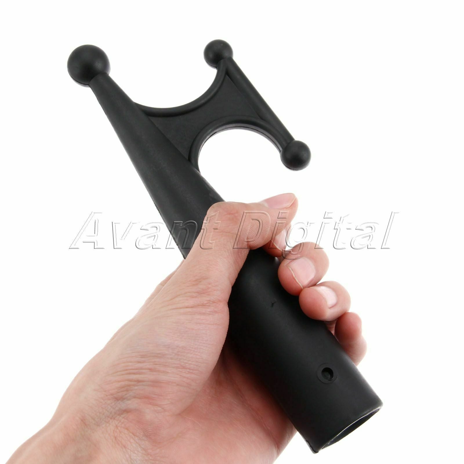 1x Boat Hook Nylon Black Fit For 1" Round Telescopic Poles Tubes Pipes Replace