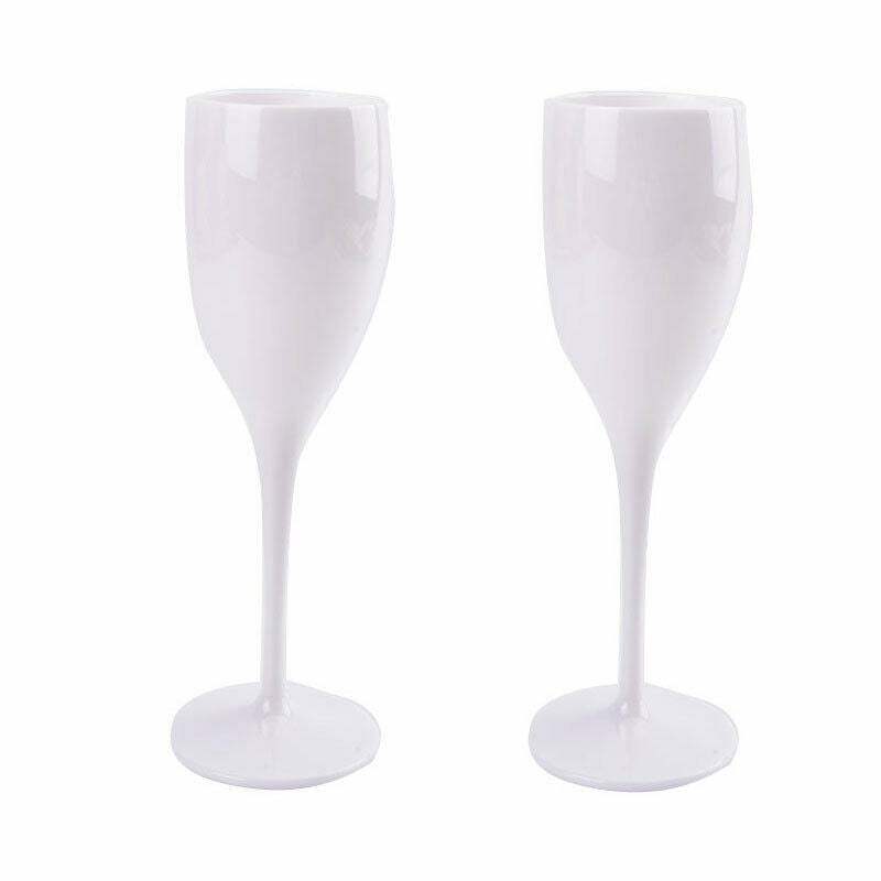 1 CUP Champagne Flutes Wine White Acrylic Champagne Transparent Wine GlassBDAU