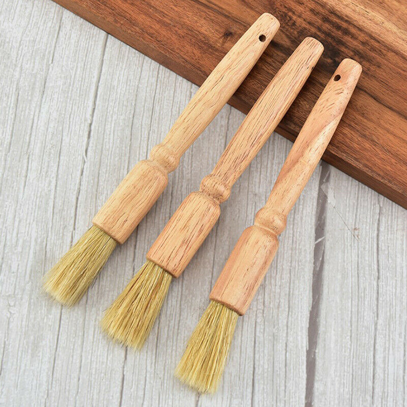 Wooden Pastry Brush roasting food cake bread baking pasting kitchen tool .l8