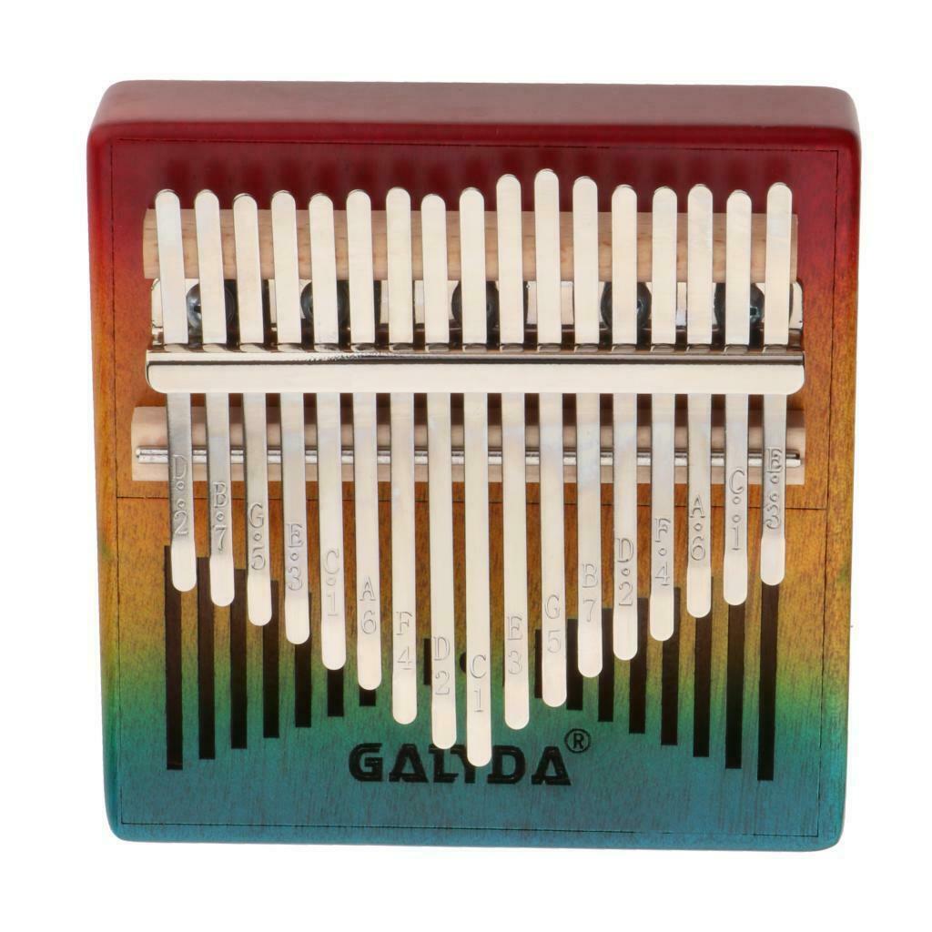 Portable Kalimba 17 Key Thumb Piano Wooden Mbira Gift for Music Lover w/ Bag