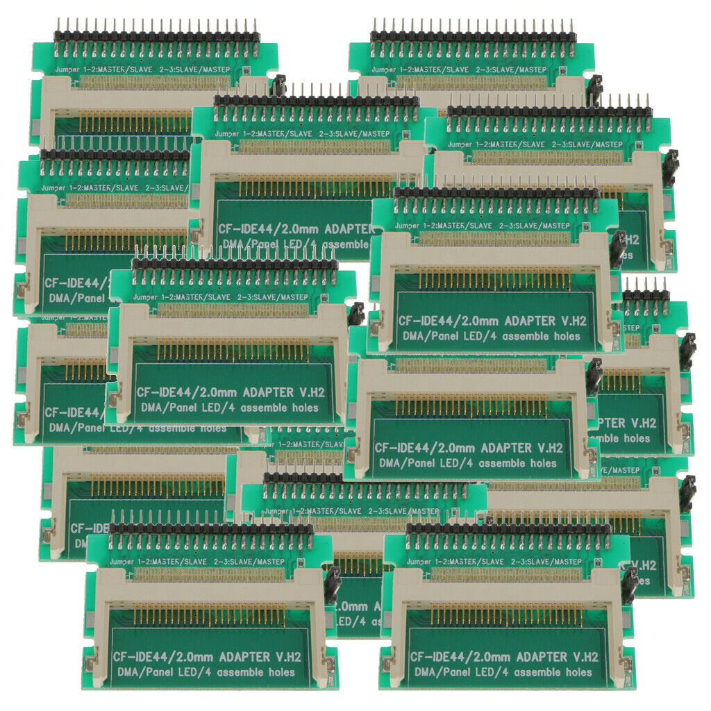 20Pcs Compact Flash CF Card to Laptop 2.5" 44Pin IDE Hard Drive ATA Adapter