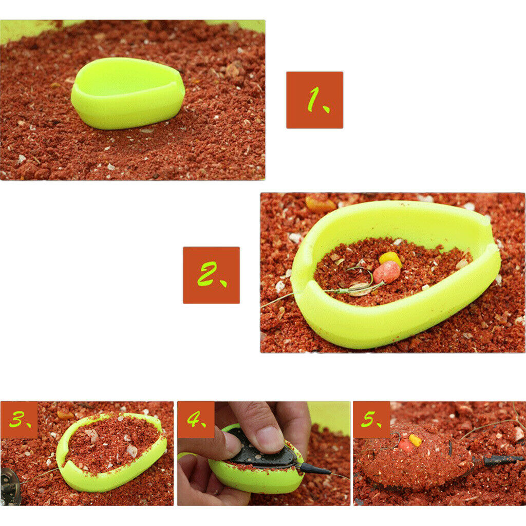 Quick Release Method Mould In-line Feeder Bait Mould Orange