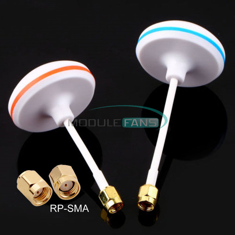 5.8GHz Circular Polarized Mushroom Antenna RP-SMA Set Tx/Rx for Multicopter New