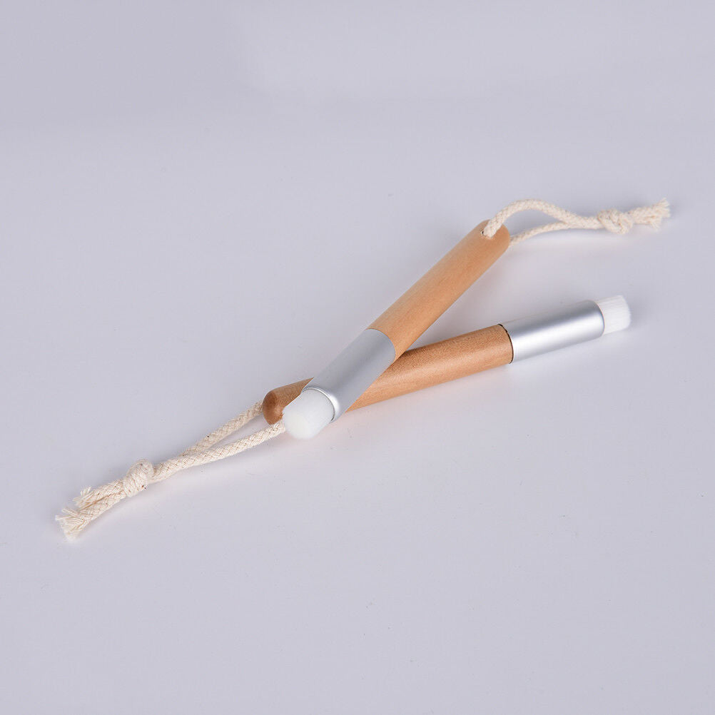 Wooden Handle Remover Nose Pore BlackHead Clear Brush Cleaning Facial Brus.l8