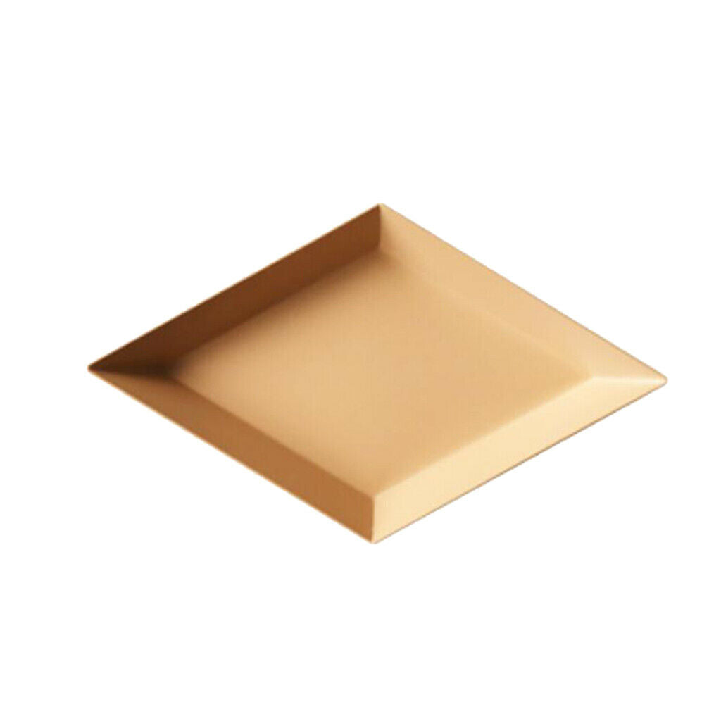 Colorful Polygonal Metal Desktop Combination Storage Tray Plate XS Apricot