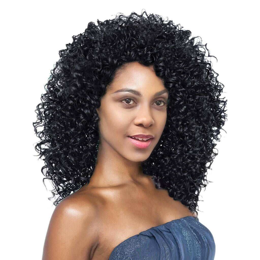Beauty Short Curly Wigs for Black Women Synthetic Hair Blonde And Brown Wig