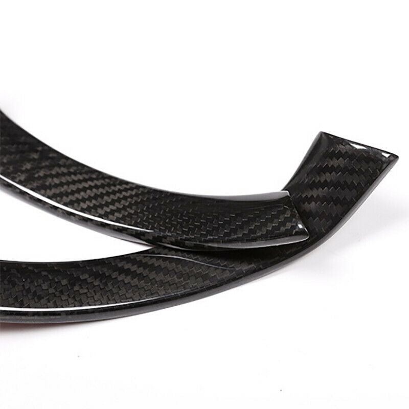 2*Carbon Fiber Steering Wheel Decoration For Alfa Romeo Giulia Stelvio 2017-2020