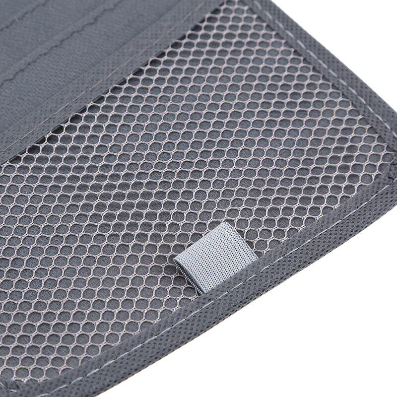 Grey Car Sun Visor Cover Disc CD DVD Card Case Wallet Storage Holder Organizer