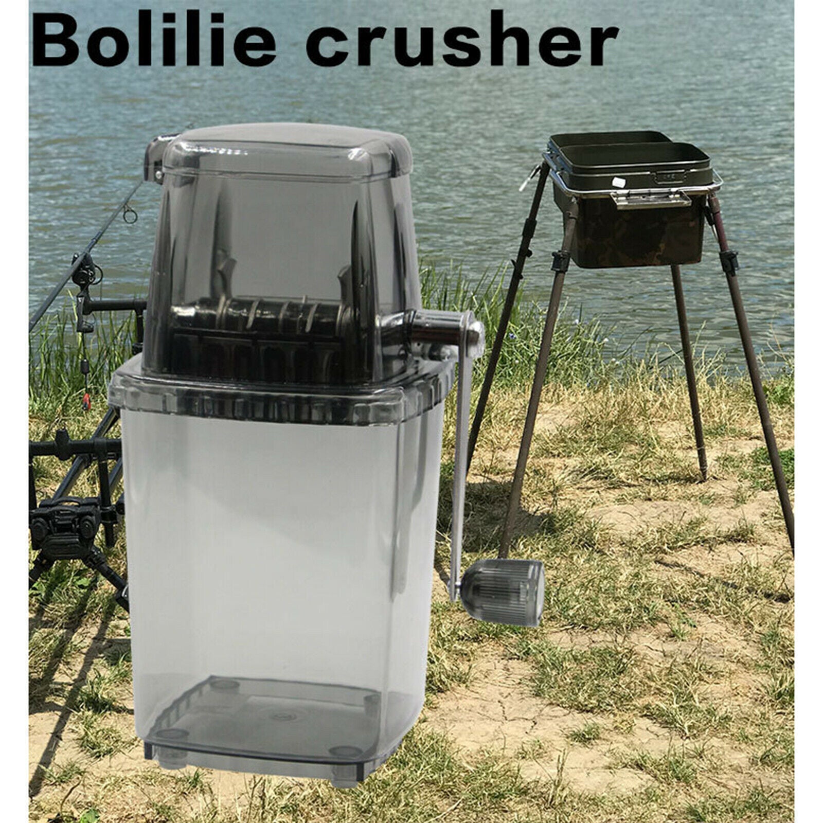 Manual Boilie Bait Ice Crusher Grinder Grinding Box Equipment Fodder Tool