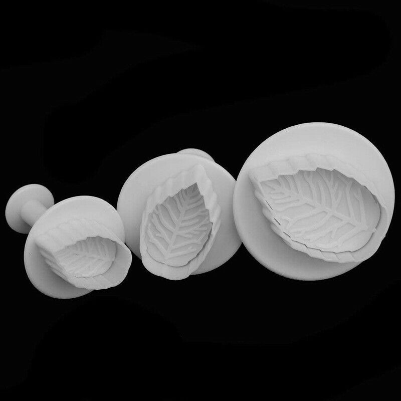 33 Piece Fondant Cake Cookie Plunger Cutter Sugar Craft Flower Leaf ButterflV7Z8