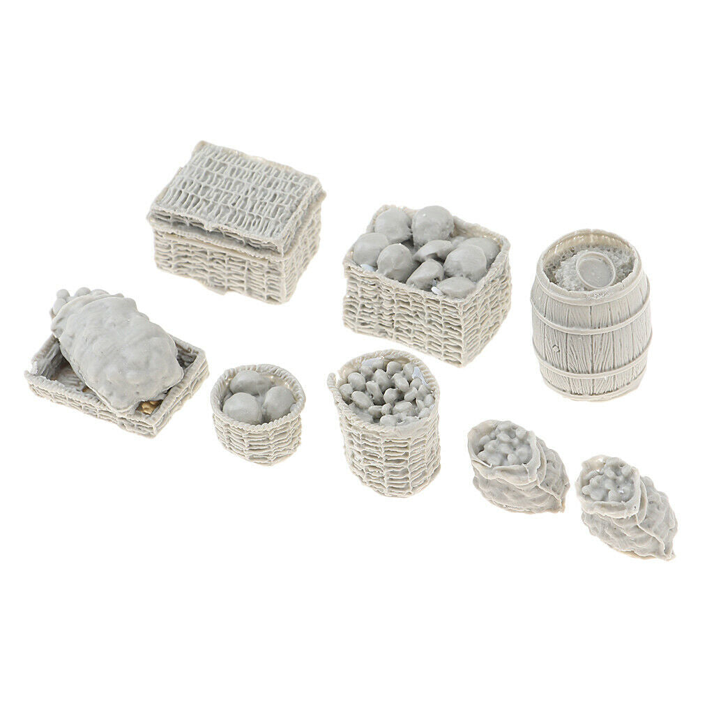 1/35 Scale Supplies Food Basket Cask Miniatures Armor Landscape Accessory