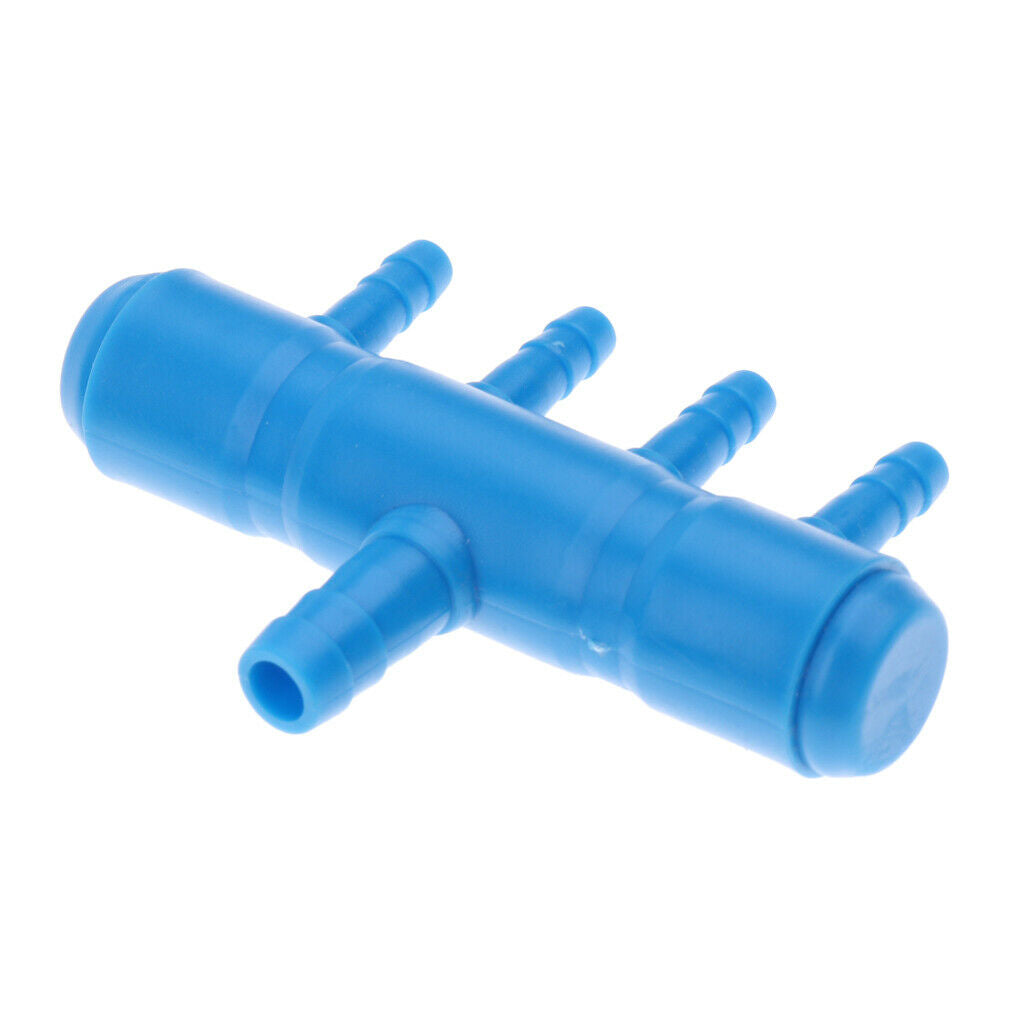 5Piece Aquarium Fish Tank Pond Pump Manifold Air Divider Valve 1 to 4 Outlet