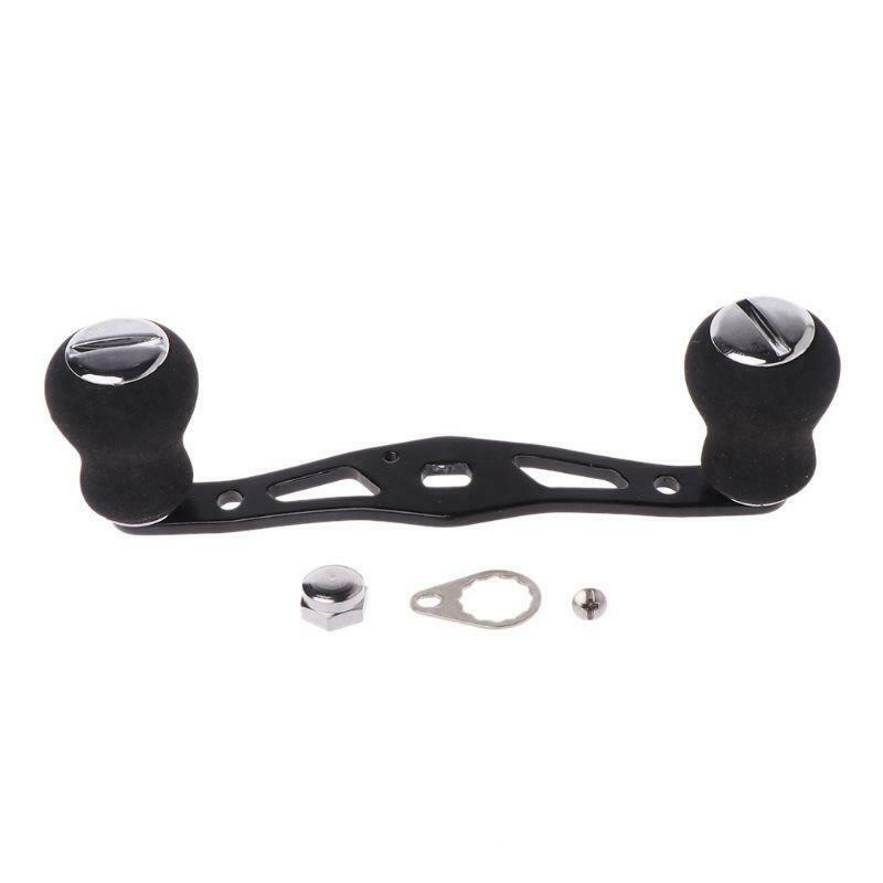 Fishing Handle Reel Double Knob Replacement Baitcasting Accessory Aluminum Alloy