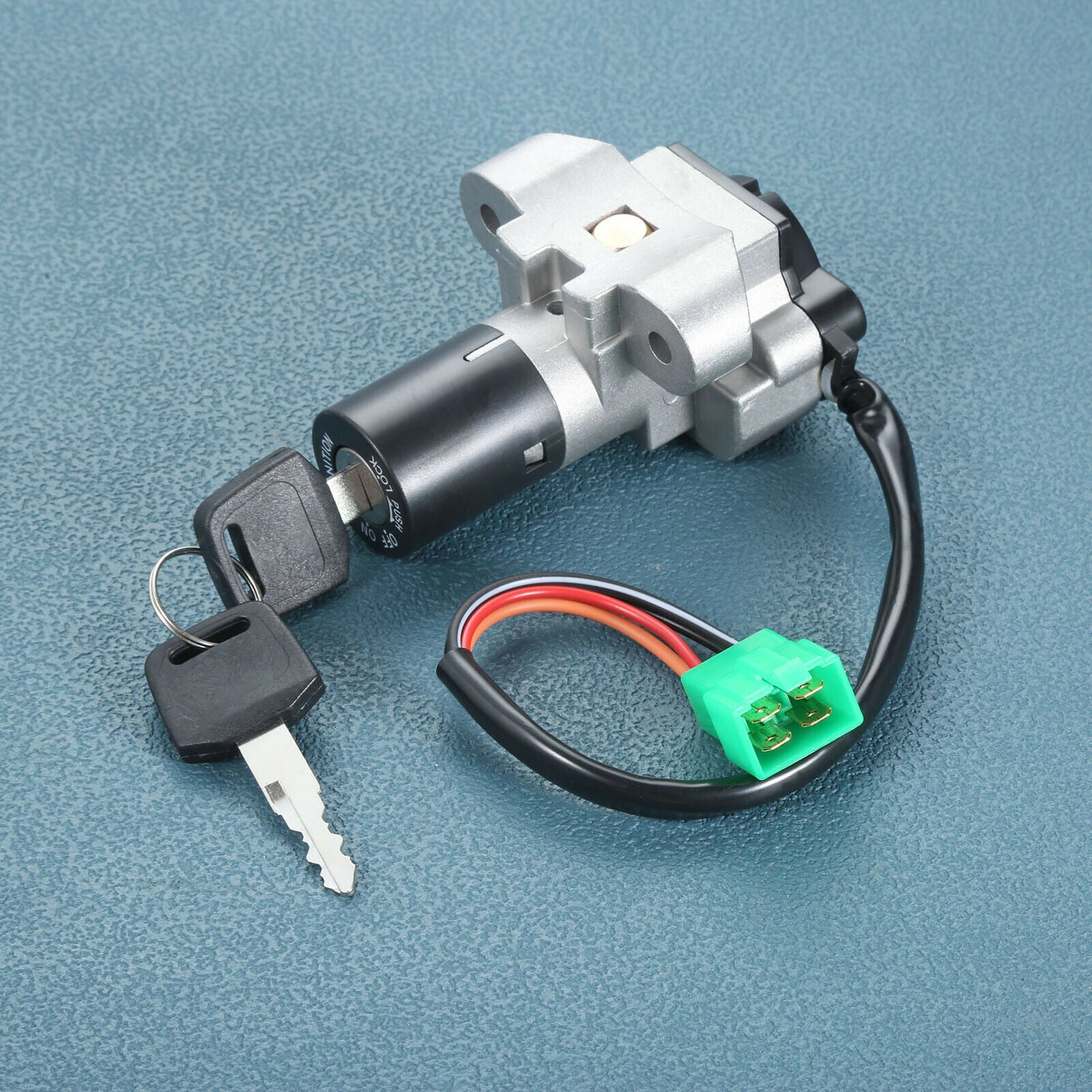 Motorcycle Aluminum Ignition Switch Keys Set Kit for Suzuki GSXR750 GSXR1100