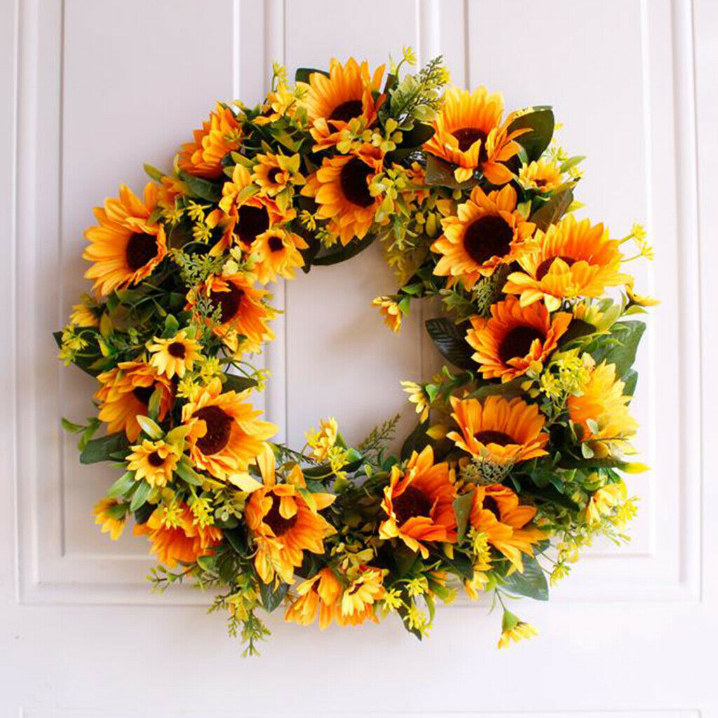 Wreath Flower Wreaths for Front Door 16'' Front Door Wreath Home Decor for