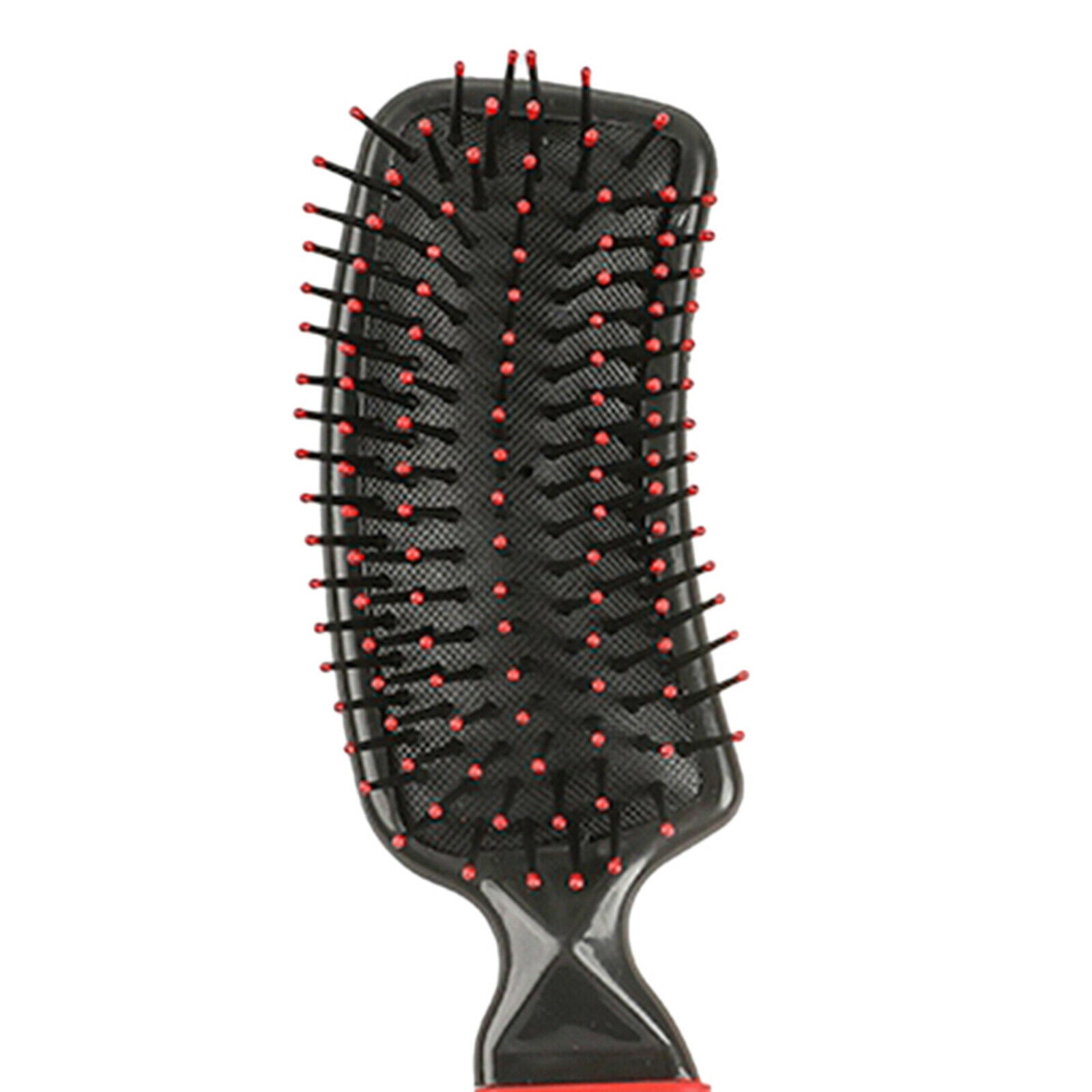 Cushion Hairbrush Massage Comb Brush Detangling Comb for Salon Home Red