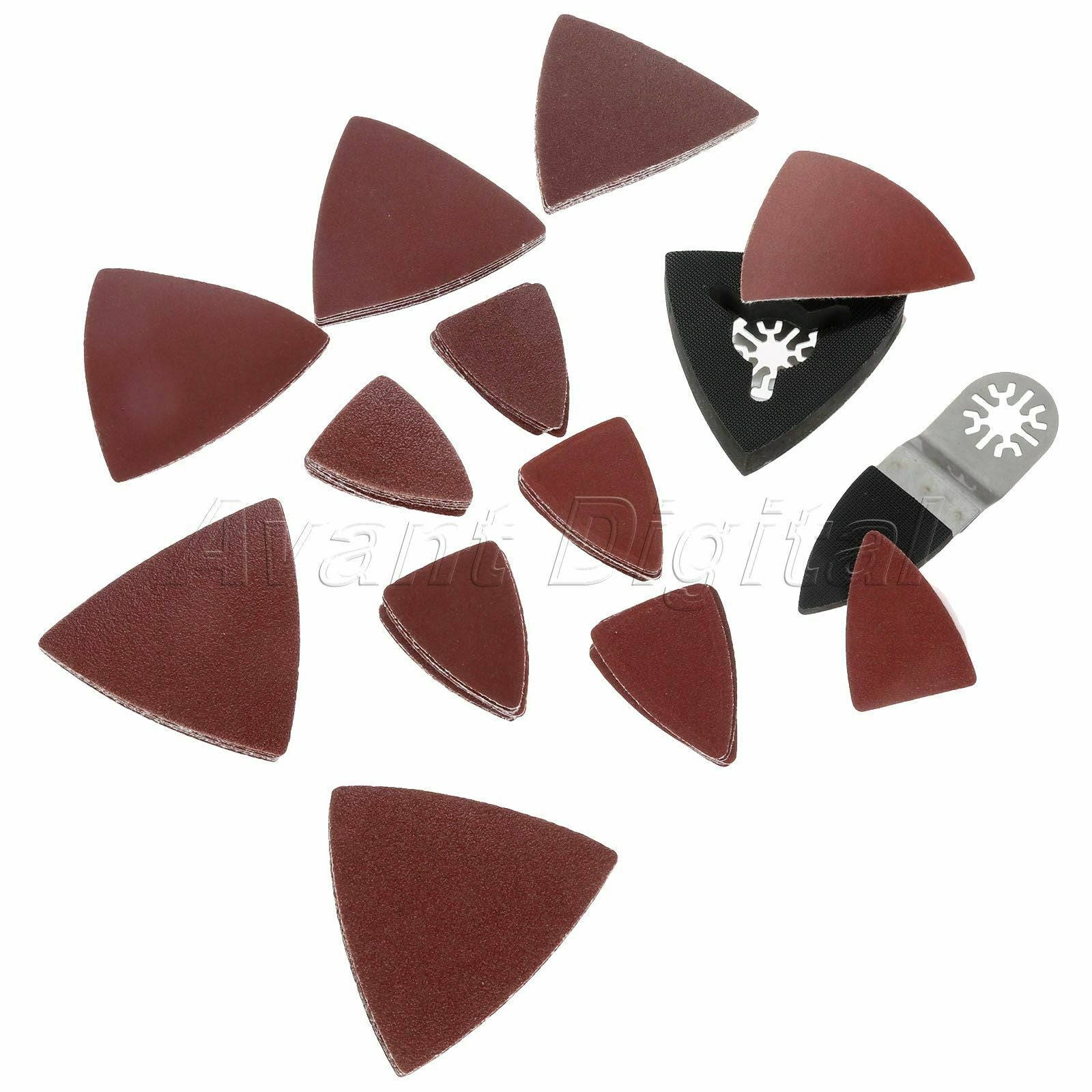 75pcs 60-240# Mix Sanding Paper Multifunction Power Multi-Tool 2pcs Sanding Pads