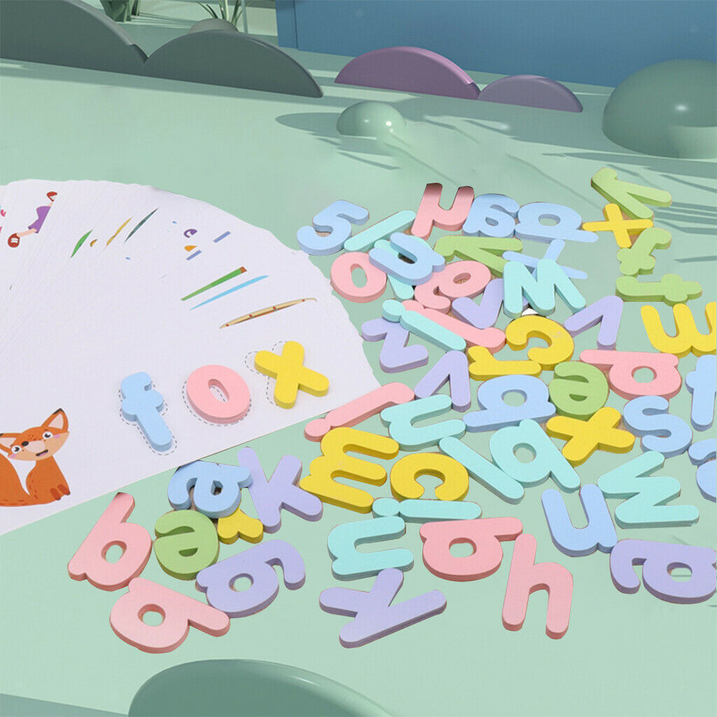 Wooden Alphabet Spelling Word Game Teaching Aids Motor Skill Toys for Kids