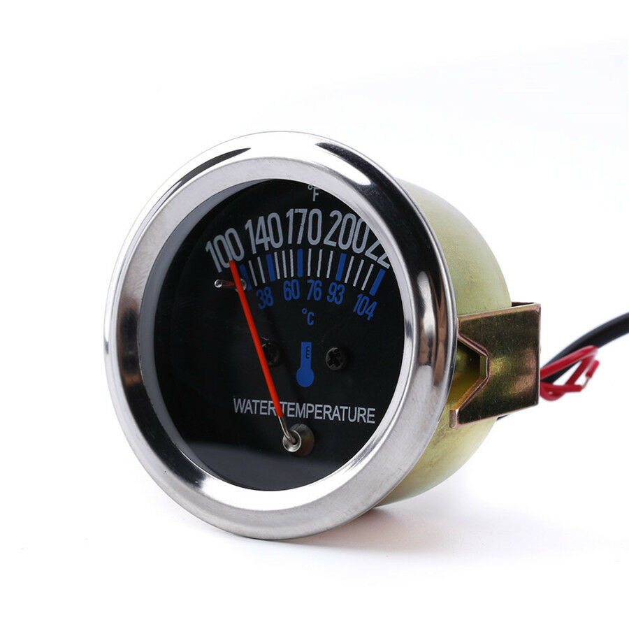 Black Mechanical Water Temperature Gauge with a 5/8 UNF Threaded End 38~104â„ƒ