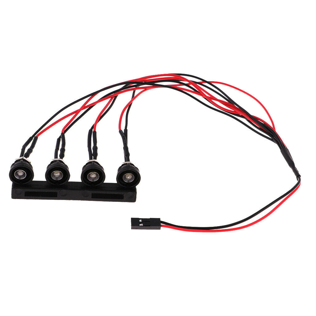 4LED Roof Lamp Light Bar Kit For WPL 1/16 RC Pickups