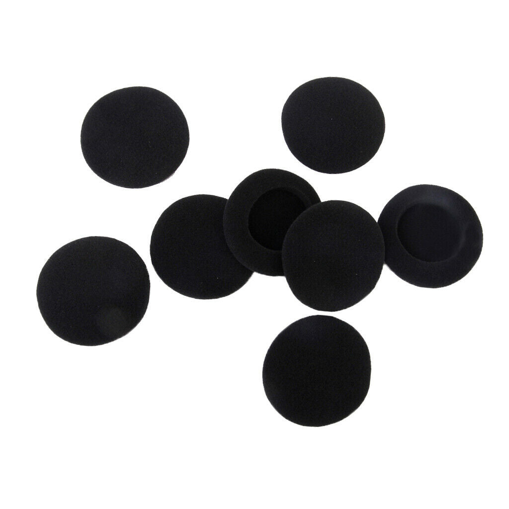 8Pcs Replacement HeadPhone Headset Earphone Foam Sponge Ear Pads Covers 65mm