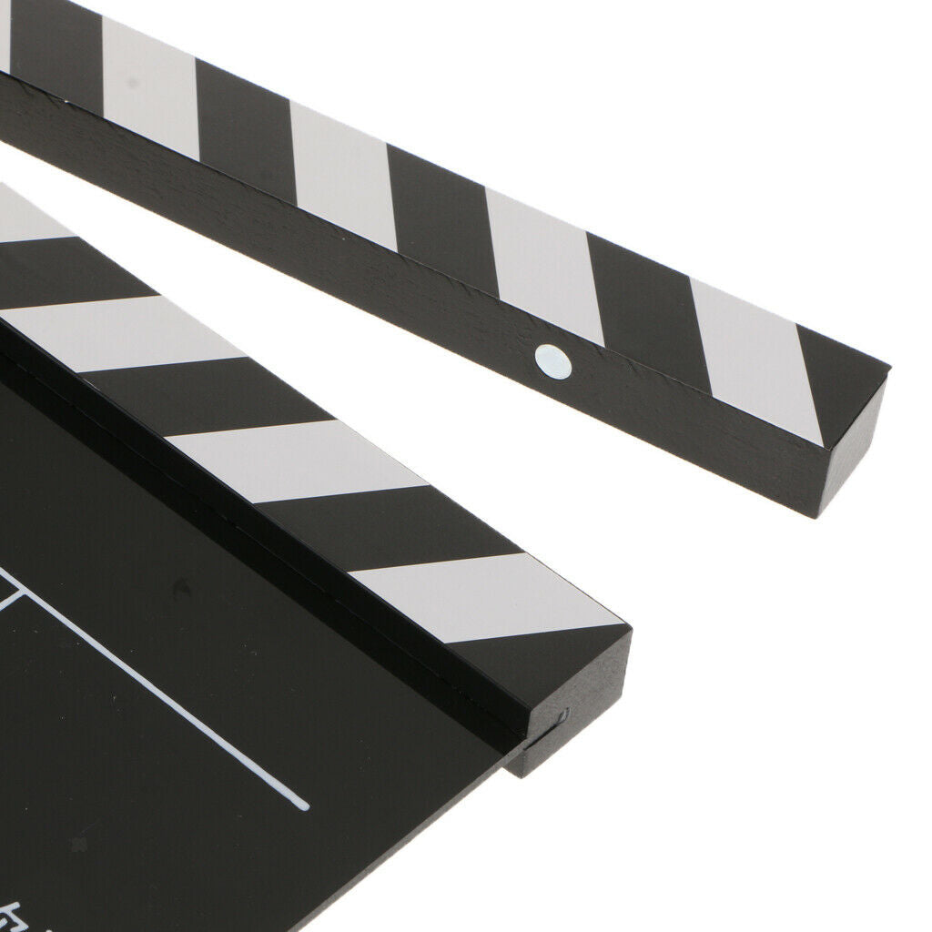 Director Video Scene Clapperboard Movie Films Slate Cut Action Prop-Black