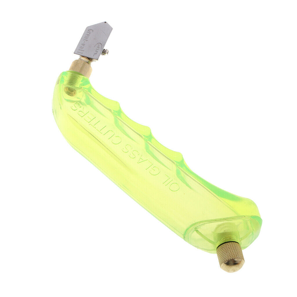 Grip Glass Cutter with Oil Reservoir Glass Cutting Tools Light Green