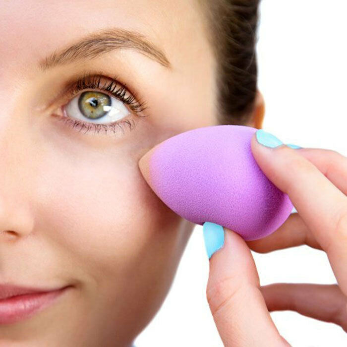 Pack Of 5 Sponges Foam Makeup Pointed Or Rounded for Bottom Complexion New