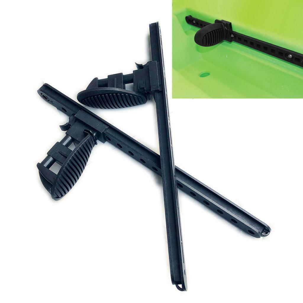 1 Pair Kayak Foot Pegs Canoe Pedal   Lock Design 16inch Hands-Free