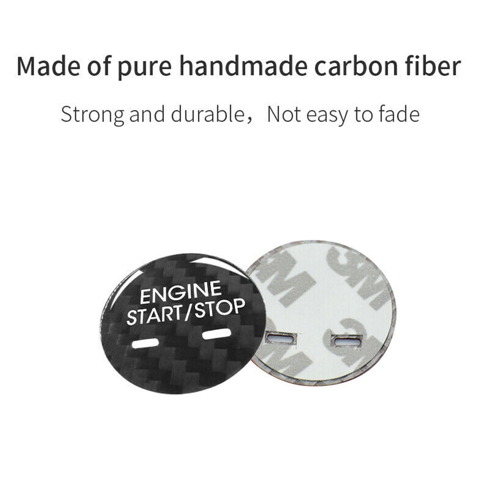 Carbon Fiber Engine Start Stop Button Cover Trim For Cadillac XTS CT6 XT5 SRX
