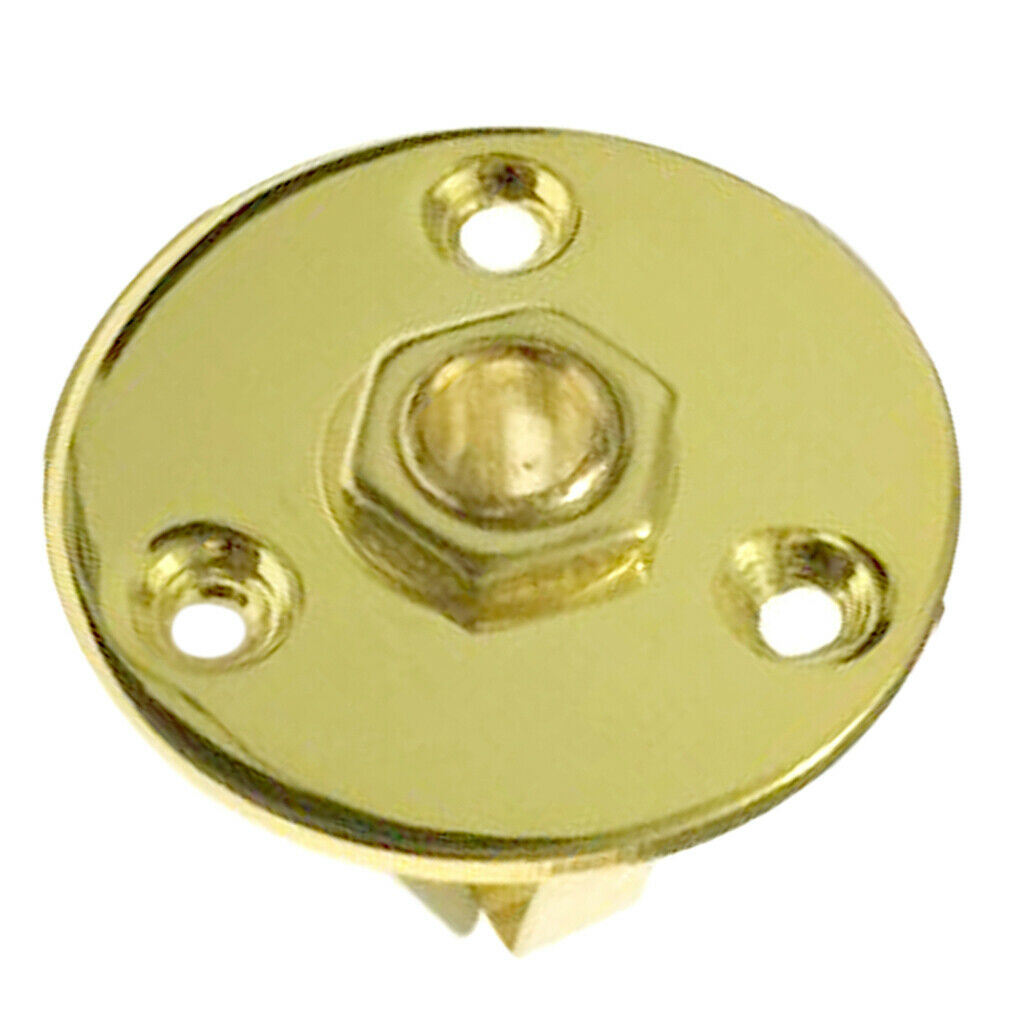 2 Pieces 1/4 Inch Round Socket Plate for Electric Guitar Musical Instrument