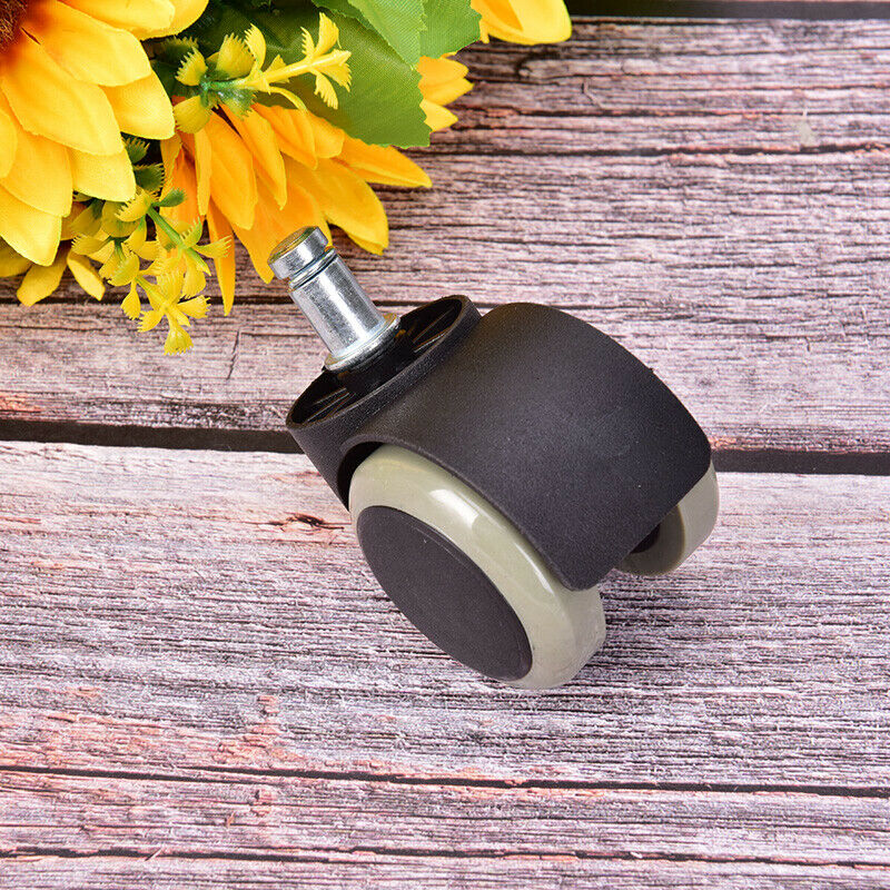 Soft PU Casters Wheels For Office Chair Hardwood Heavy Duty Replacement SeYY1