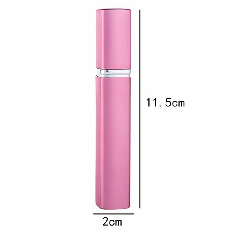 6Pcs 6-Color Metal Shell Glass Jar Perfume Bottle Aluminum Nozzle Spray RefiK2V6