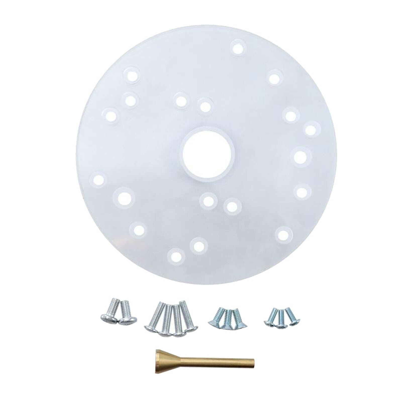 Universal 6.5" Acrylic Router Table Base Plate for Porter-Cable, Ryobi, Bosch