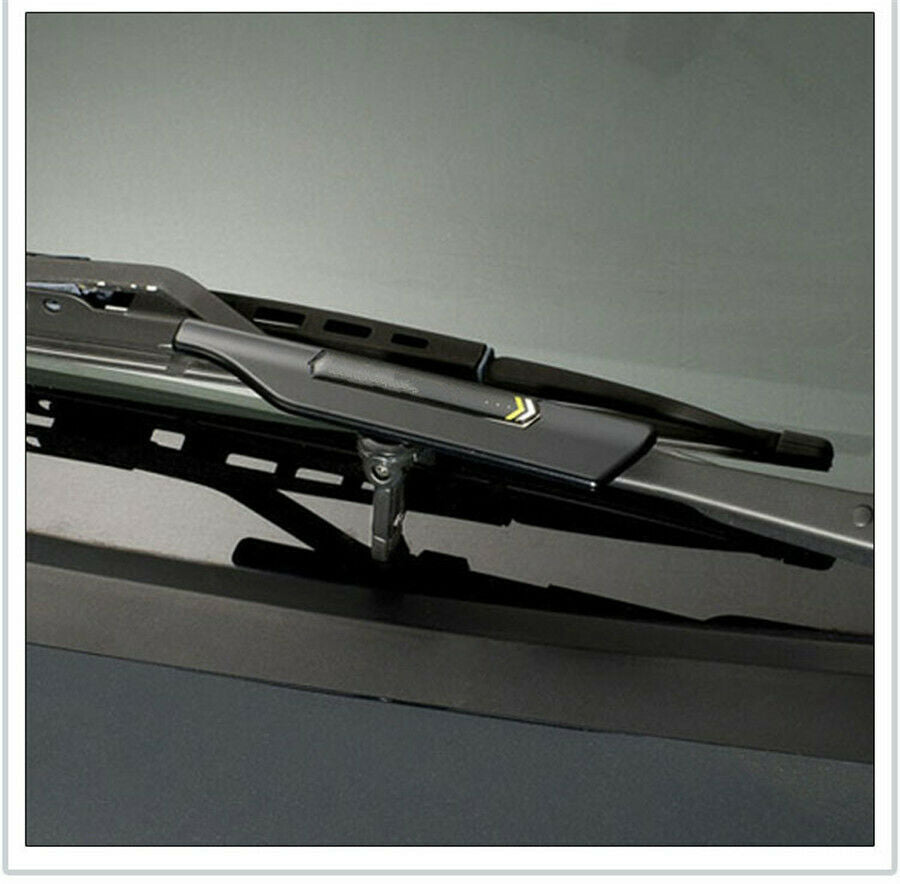 2Pcs Car Black Wiper Stand Windshield Wiper Wiper Blade Protector Spoiler Wing