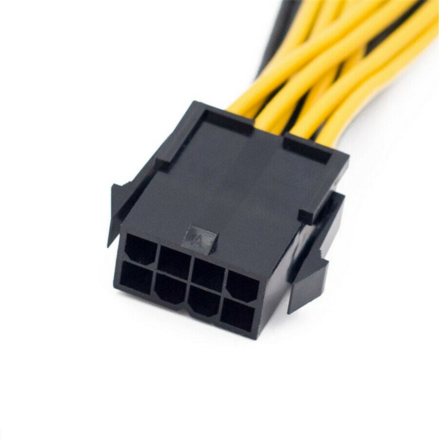 10Pcs CPU 8 Pin to Dual 8 Pin EPS 12V Motherboard Power Supply Cable Y-Splitter