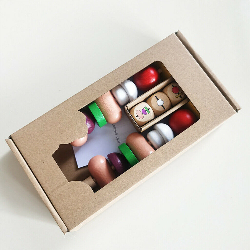 Colorful Building Blocks Toys Sequence Sausage Skewers Memory Training Game