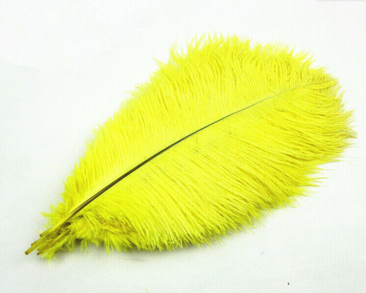 yellow 100pcs 8-10 inches/20-25cm ostrich Feathers wedding decoration New