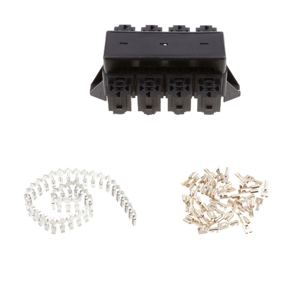 Vehical 20way Fuse Holder 8-Way Relay Socket Fusebox Distribution Block