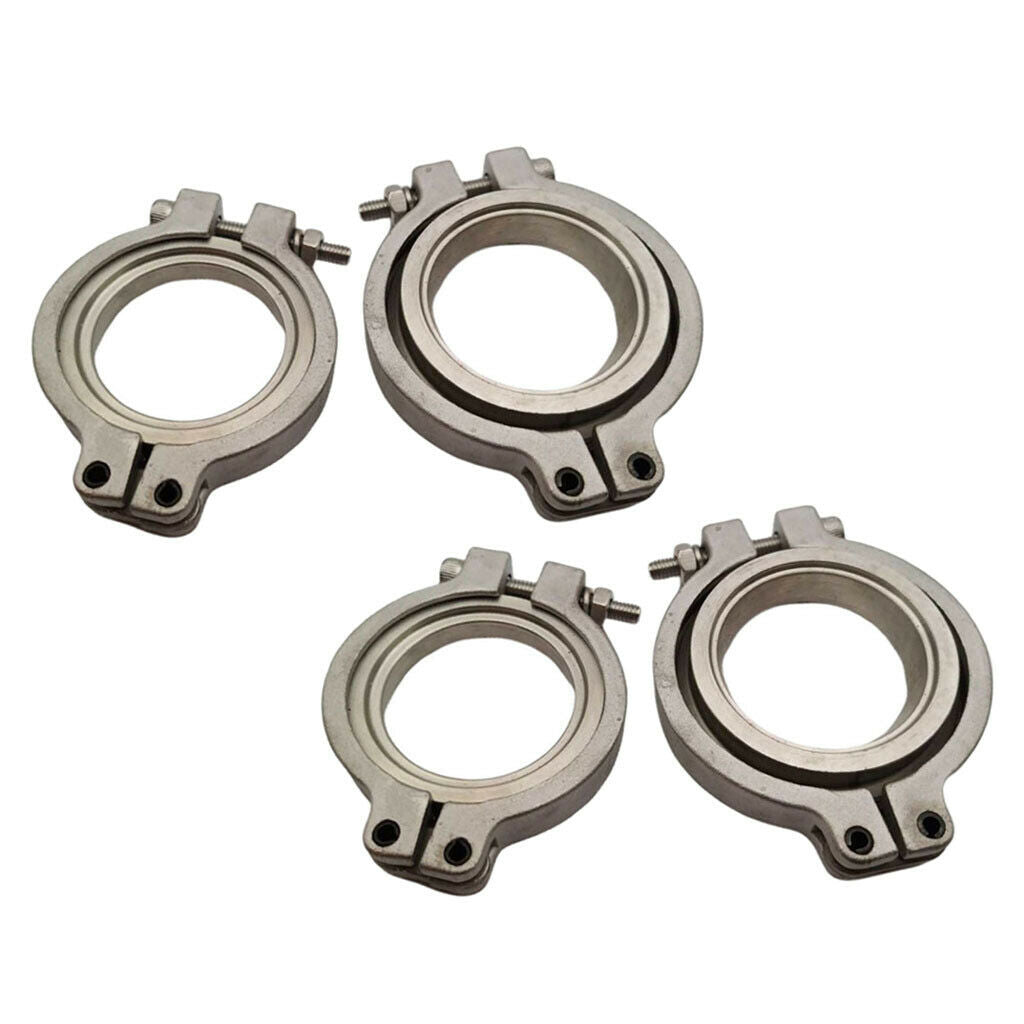 Set of 4 44mm V band Flang Clamp Set for MVR Wastegate Kit Set Flange Set