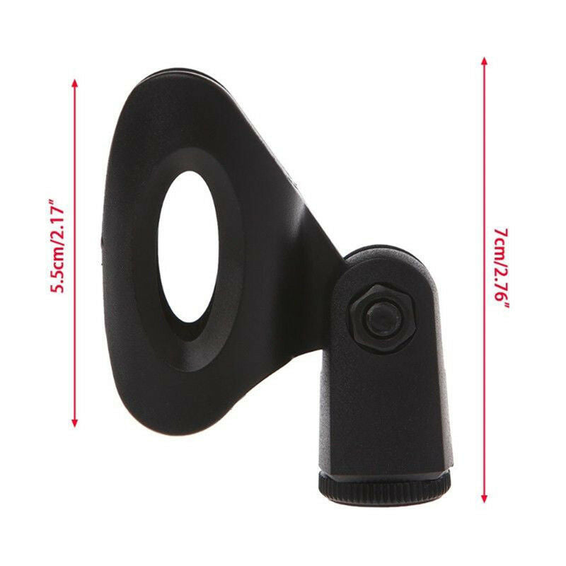 Mic Microphone Stand Accessory Flexible Plastic Clamp Clip Holder MountDDAU