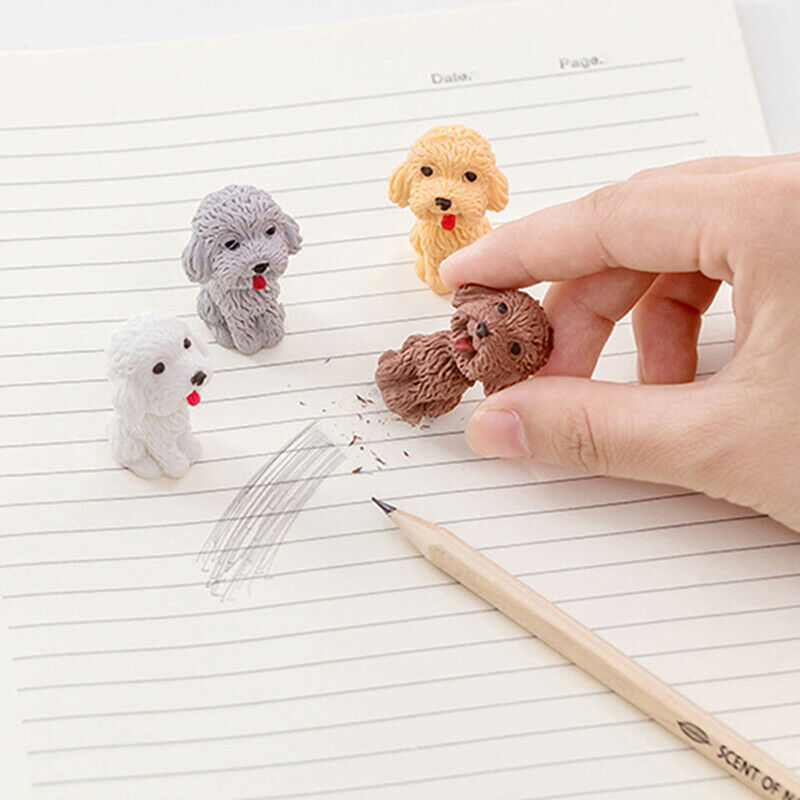 1pc Cute Dog Rubber Eraser Art School Supplies Office Stationery Supplies.l8