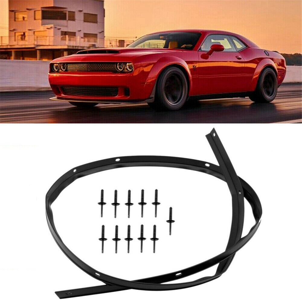 For 2008-19 Dodge Challenger Hood to Nose Fascia Bumper Seal & Rivets 68051392AB