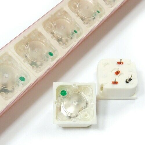 [10pcs] 3.14.001.032 Switch N.O. 35V 0.1A LED Green Au THT