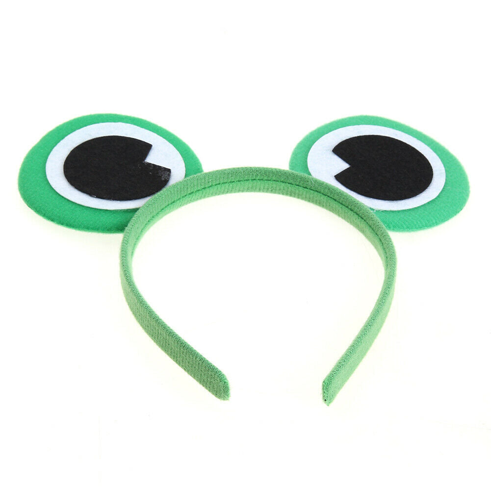 10pcs Cartoon Animals Headband Eye Fancy Dress Costume Animal Decor Green @