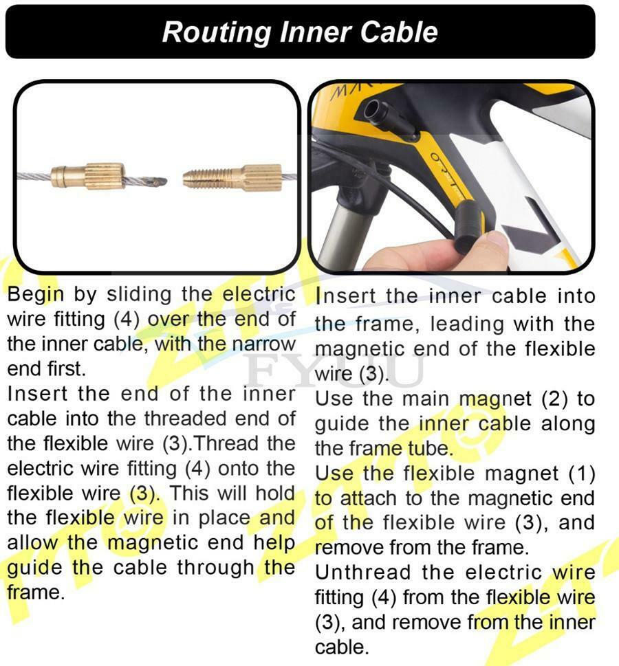 Internal Cable Routing Tool Kit for Bicycle Hose Gear Brake Cable Guide Install
