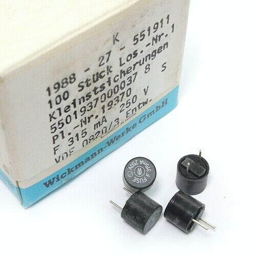 [50pcs] 19370K-F315mA Fuse 315mA 250V BT8