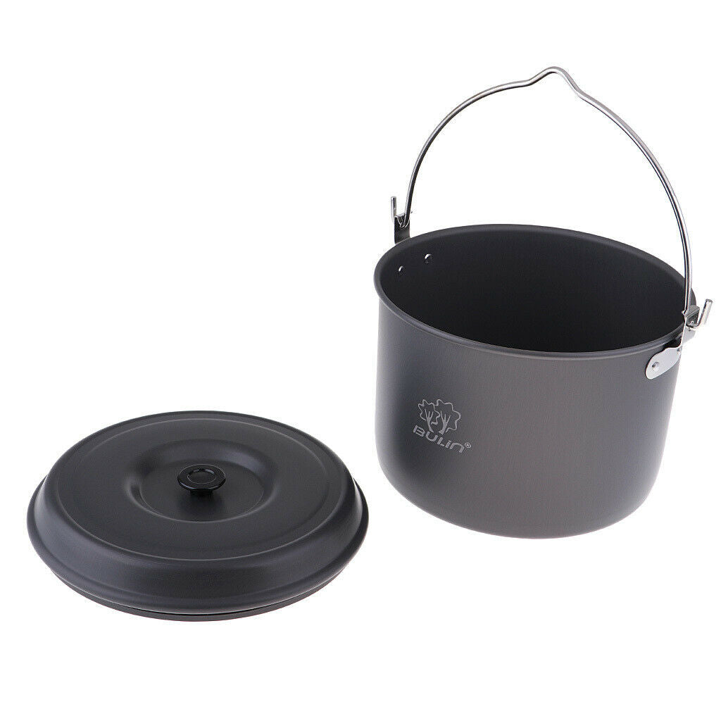 Large Capacity Camping Hiking Hanging Pot Outdoor Stockpot Soup Pot 235mm