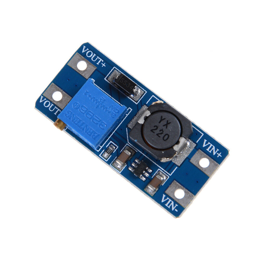 MT3608 Step Up Power Supply Module DC-DC 2V-24V to 5/9/12/28V Adjustable.l8