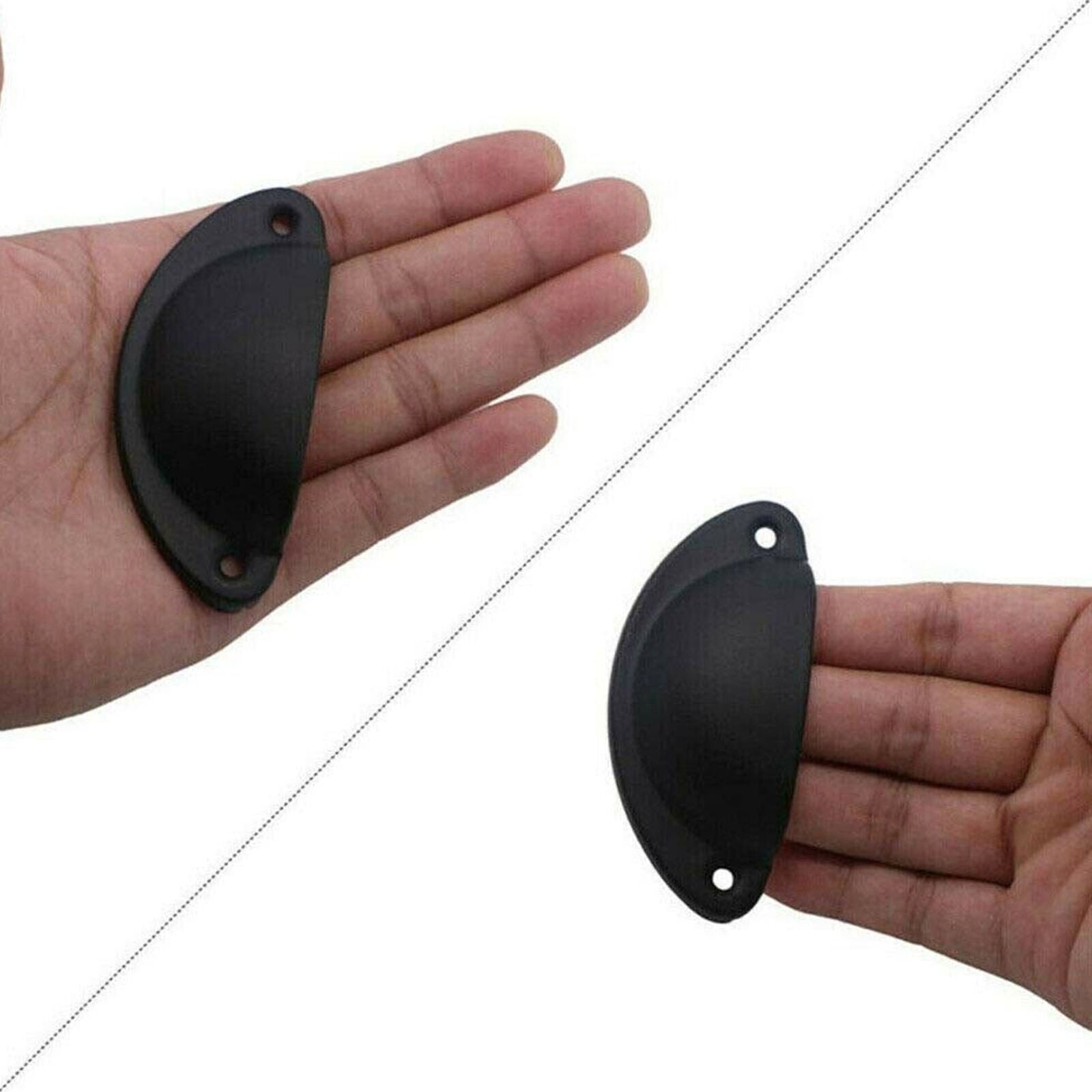 12 Pcs Cup Pull Shell Handles Kitchen Cupboard Cabinet Door Furniture Drawer